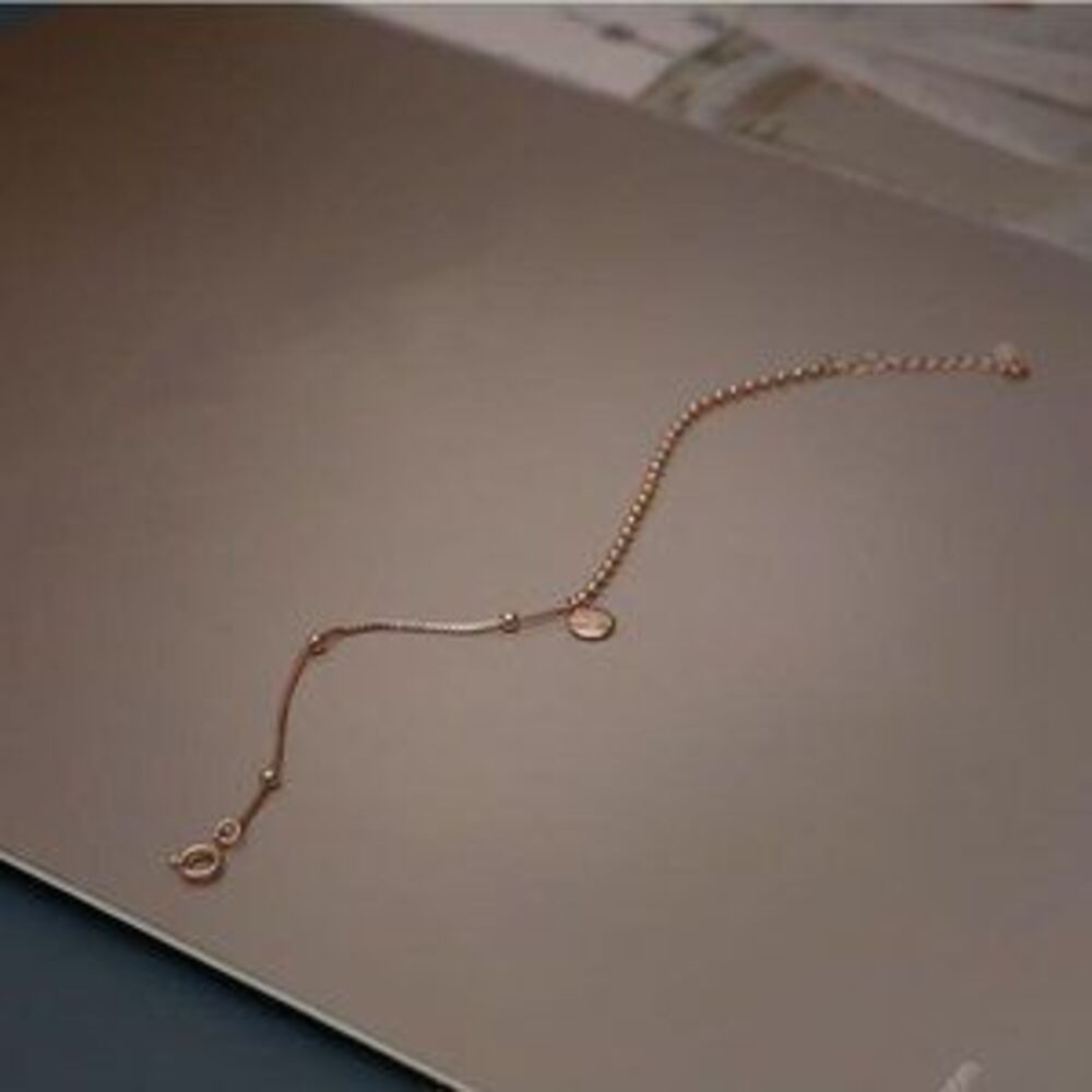 Rose Gold/Sterling Silver Lucky Bead Bracelet